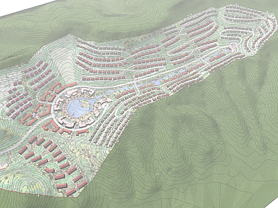 现代鸟瞰规划 地住宅规划