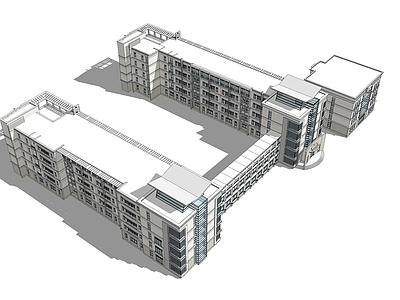 现代学校建筑 教学楼