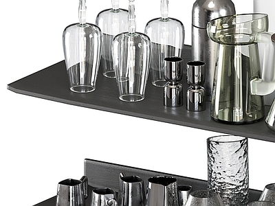 酒具 酒杯 玻璃酒瓶集合 酒杯酒瓶集合