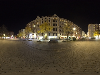 欧式意式城市HDR 城市夜景HDR 汉萨普拉茨夜景 室外外景