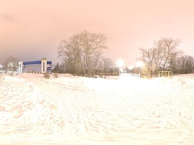 现代极简小区HDR 小区夜景HDR 夜桥雪地HDR 黄昏HDR 别墅HDR