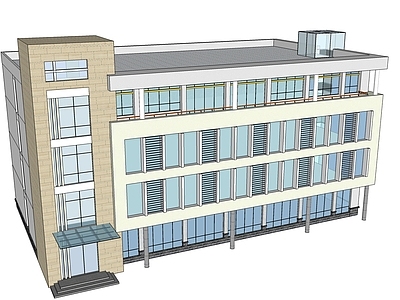 现代其他商业建筑 建筑商业住宅楼