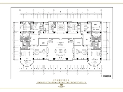 现代欧式会所 七层商务接待会所 公馆 施工图