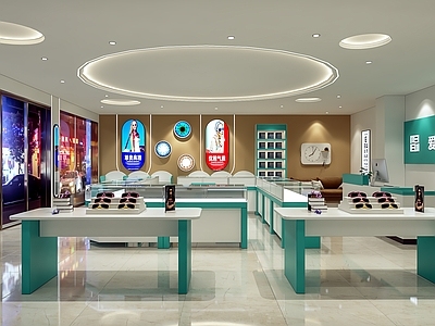 现代商场 现代眼镜店 眼镜店 眼镜店柜台 眼镜店