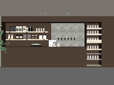 现代复古其他柜子 展示柜 酒水咖啡柜 咖啡店 咖啡用品