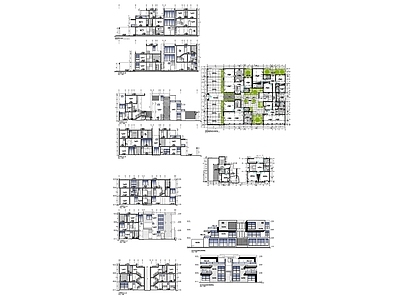 现代住宅楼建筑 住宅项目项目图纸 人才公寓 自建房 施工图