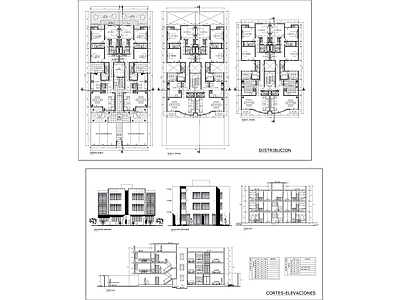 现代住宅楼建筑 住宅项目 自建房 建筑图纸 施工图