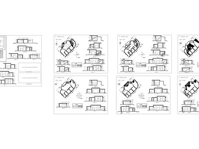 现代住宅楼建筑 住宅 施工图