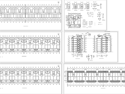 现代住宅楼建筑 住宅楼图纸 自建房 人才公寓 施工图