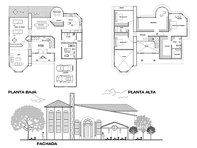 现代住宅楼建筑 现代平房项目3图 人才公寓 自建房 施工图