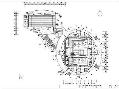 电气图 二层体育馆游泳馆 建筑电气 施工图 电气图