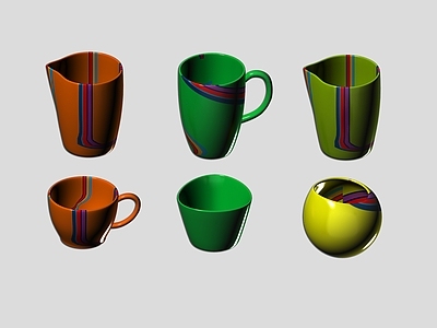 厨房用品组合 水杯 茶杯 生活用品 瓷器