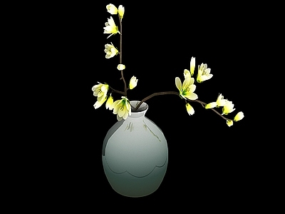 其他绿植 渐变瓷瓶花艺