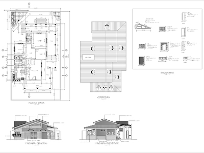 现代住宅楼建筑 海滨别墅图纸项目 自建房 人才公寓 施工图