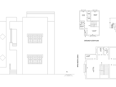 现代住宅楼建筑 建筑房屋Dwg文 人才公寓 自建房 施工图