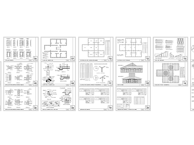 现代住宅楼建筑 建筑木结构建筑图 施工图