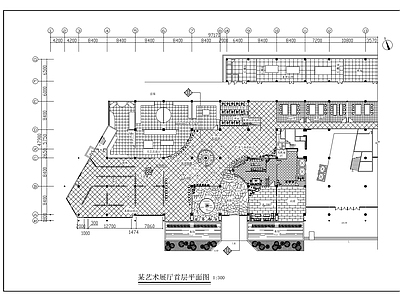 现代展厅 艺术展馆装修图 施工图