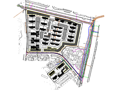 现代住宅楼建筑 安置房强排模板 人才公寓 施工图