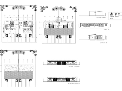 现代住宅楼建筑 双房屋图纸 自建房 人才公寓 施工图