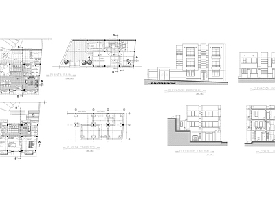 现代住宅楼建筑 建筑房子图纸 施工图