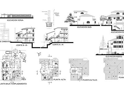 现代住宅楼建筑 建筑房子图纸 施工图