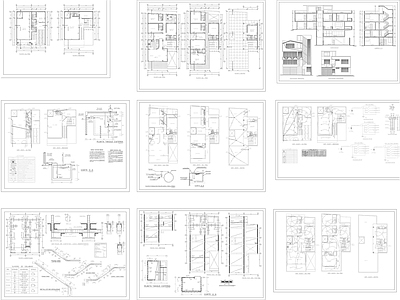 现代住宅楼建筑 建筑房子图纸 施工图