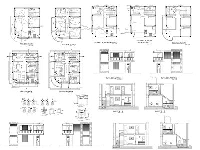 现代住宅楼建筑 建筑房子图纸 施工图