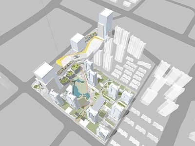 现代其他商业建筑 金地商办综合体