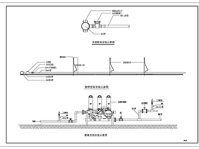 现代其他景观 农田灌溉 农田自动浇灌 农田微灌 施工图