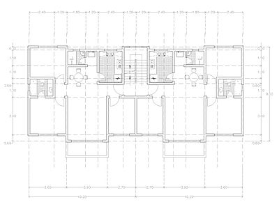 现代公寓 建筑平面户型图纸 loft公寓 单身公寓 复式公寓 施工图 公寓