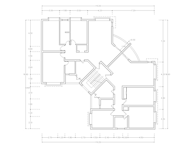 现代公寓 建筑平面户型图纸 loft公寓 单身公寓 复式公寓 施工图 公寓