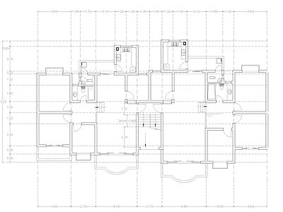 现代公寓 建筑平面户型图纸 loft公寓 单身公寓 复式公寓 施工图 公寓