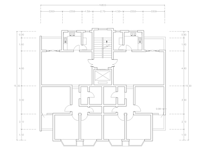 现代公寓 建筑平面户型图纸 loft公寓 单身公寓 复式公寓 施工图 公寓