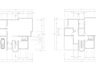 现代公寓 建筑平面户型图纸 loft公寓 单身公寓 复式公寓 施工图 公寓