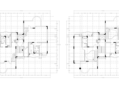 现代公寓 建筑平面户型图纸 loft公寓 单身公寓 复式公寓 施工图 公寓