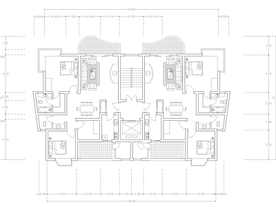 现代公寓 建筑平面户型图纸 loft公寓 单身公寓 复式公寓 施工图 公寓
