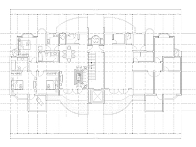 现代公寓 建筑平面户型图纸 loft公寓 单身公寓 复式公寓 施工图 公寓