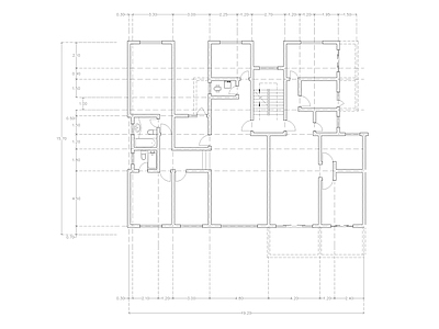 现代公寓 建筑平面户型图纸 loft公寓 单身公寓 复式公寓 施工图 公寓