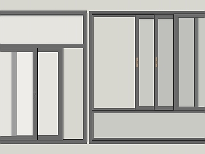 现代推拉窗 现代推拉窗