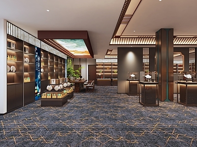 中式珠宝店 珠宝店朱砂店