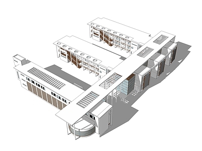 现代学校建筑 教学楼