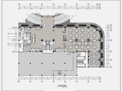现代欧式中餐厅 海鲜餐厅 宴会厅 施工图