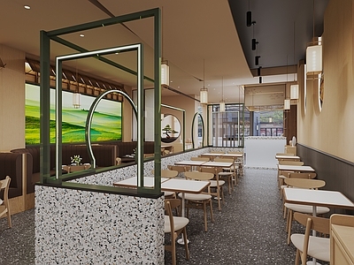 新中式快餐店 餐厅新中式快餐