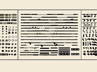 现代灯具组合 筒灯 射灯 磁吸灯 轨道射灯