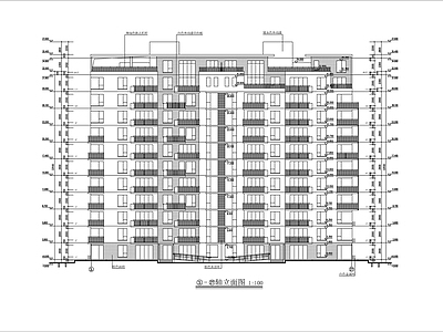 现代住宅楼建筑 小高层住宅建施 施工图