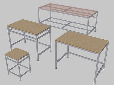 现代工业书桌 铝型材 工业风铝型材 铝型材 铝型材工作台 铝型材写字台
