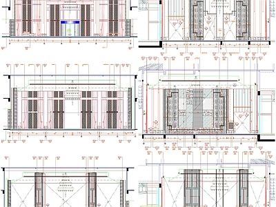 现代工装图库 立面 工装立面 立面图 工装 施工图 工装图库