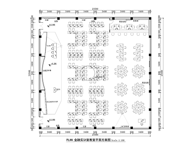 现代简约教室 金融实训室教室 多媒体教室 多功能教室 仿真实训室 施工图