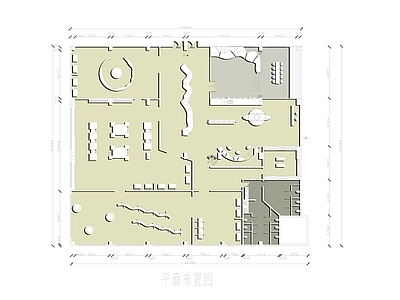 现代其他文化空间 展览空 施工图