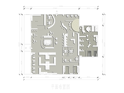 现代中餐厅 餐饮空间设计平面 餐饮设计平面图 餐 施工图